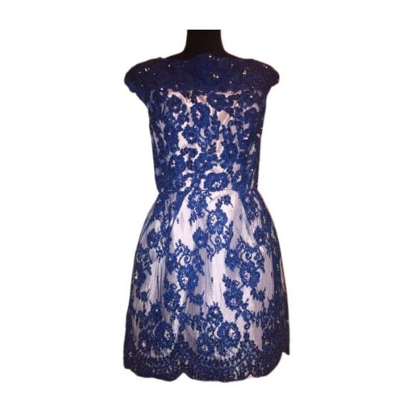 Luxury Designer Couture Glamour Runway Lace Evening Cocktail Prom Party Dress NW - Picture 4 of 16